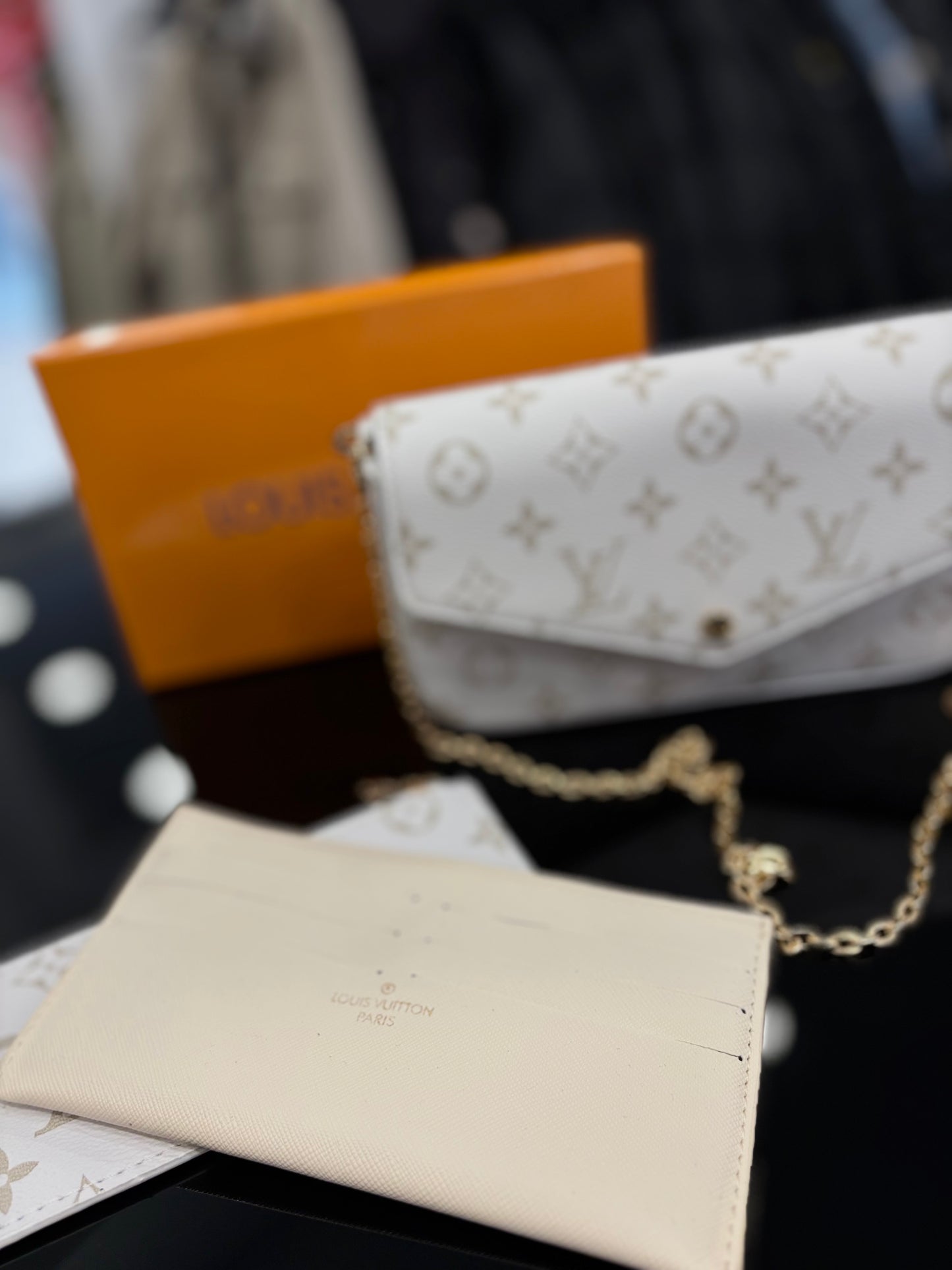 Louis Vuitton Felicie Monogram white bag