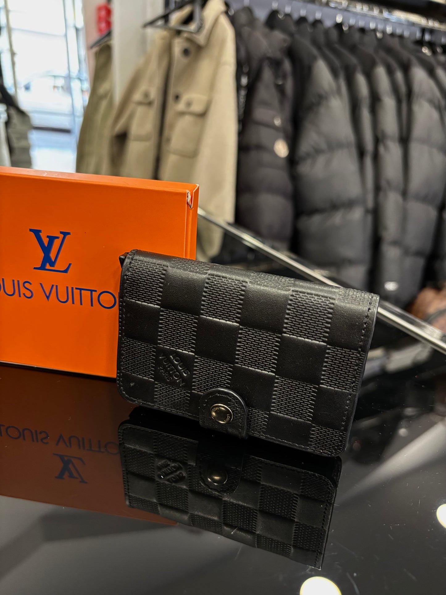 Louis Vuitton damier black wallet