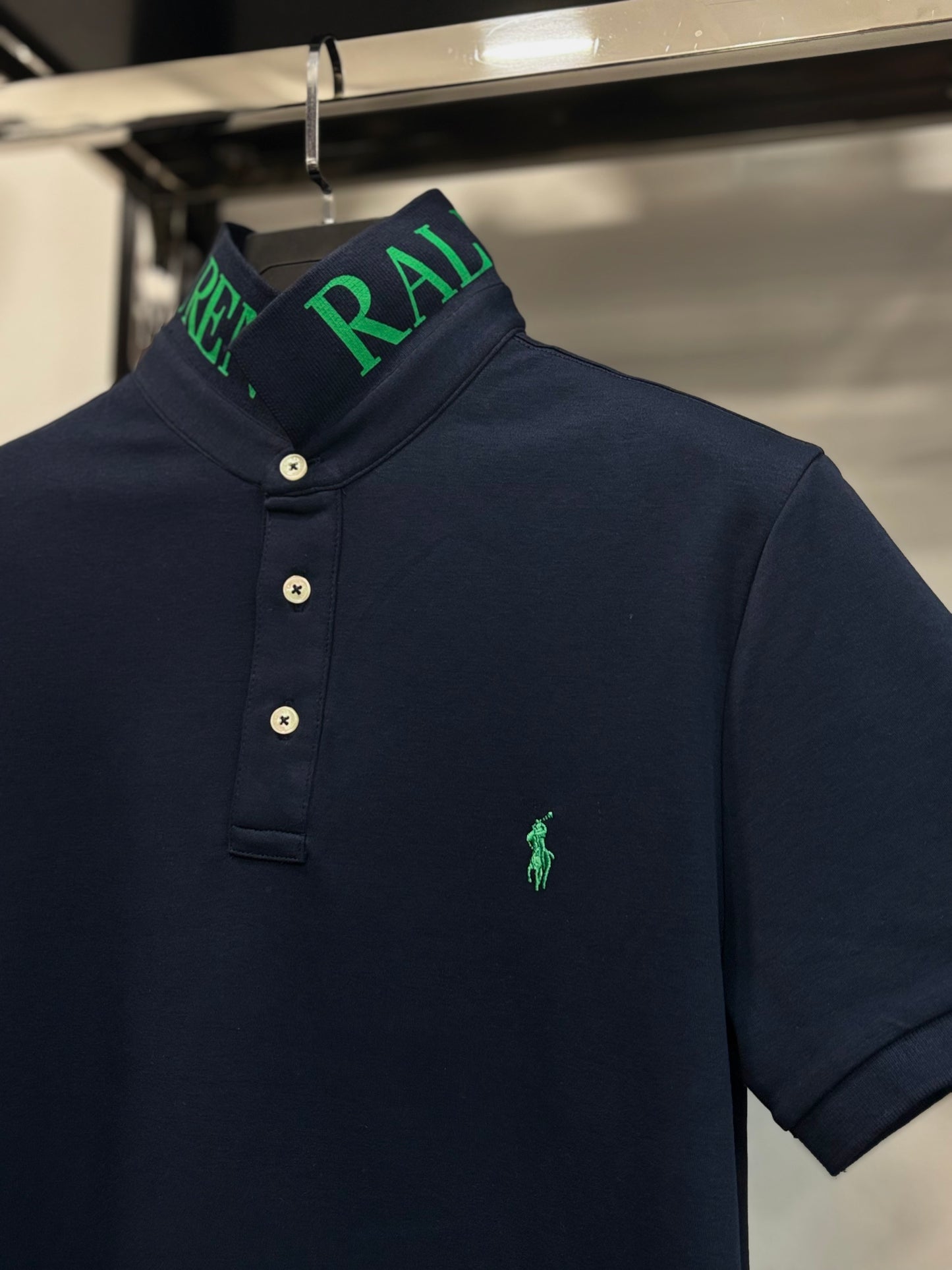Polo Ralph Lauren blue t-shirt with collar