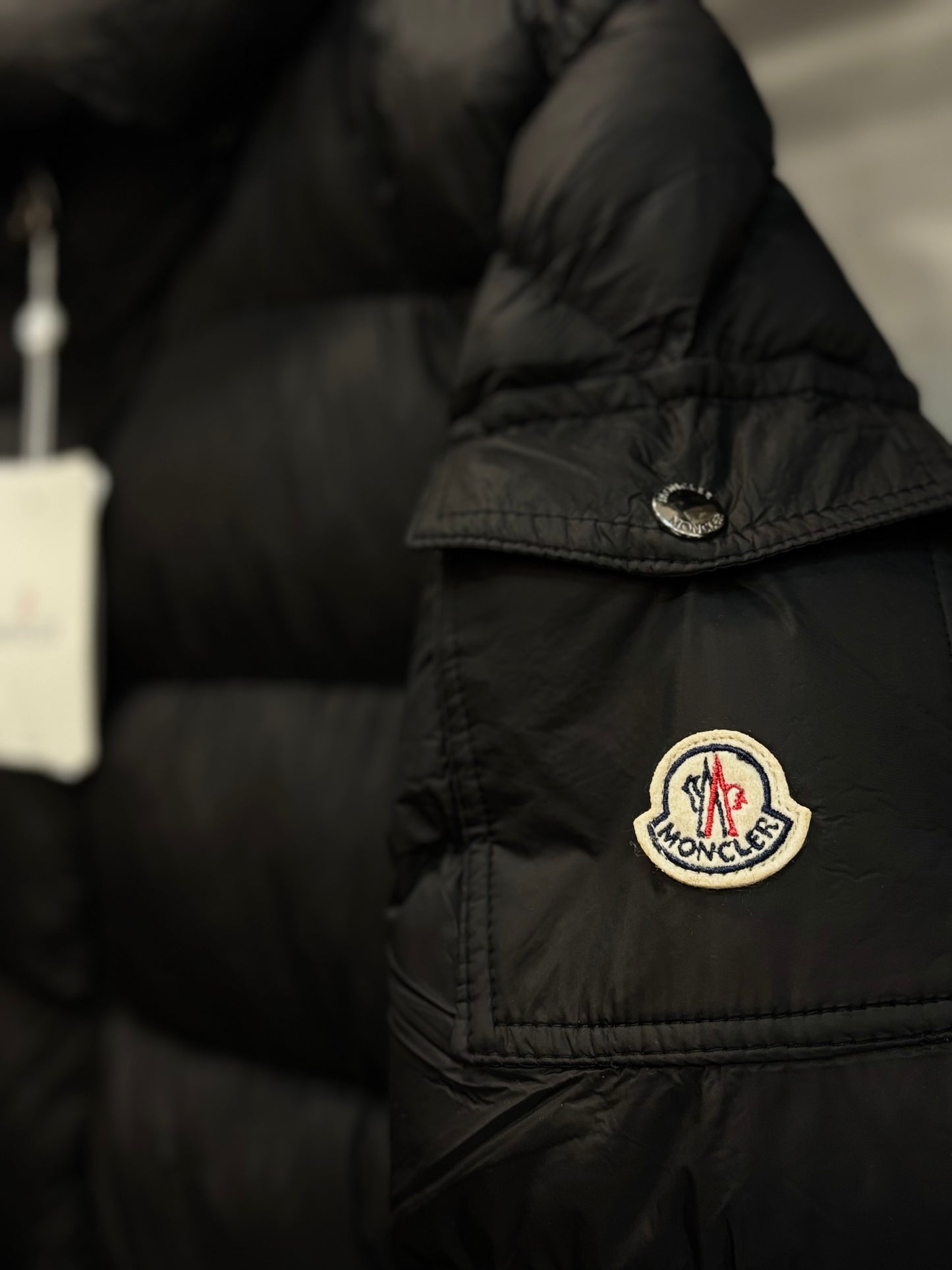 Moncler matte black jacket