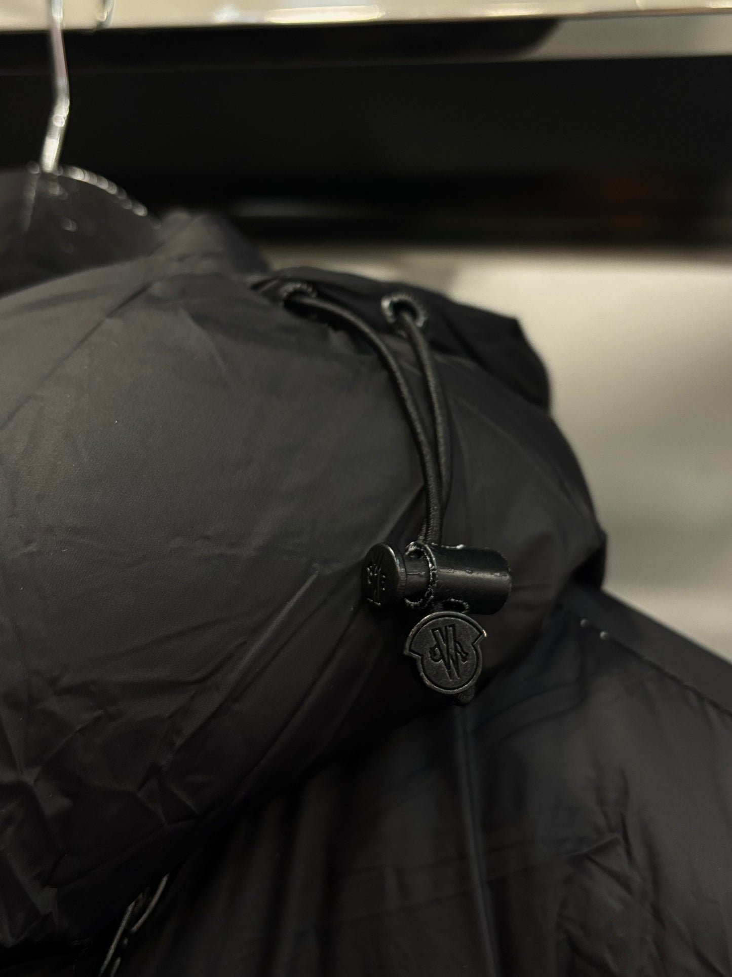 Moncler matte black jacket
