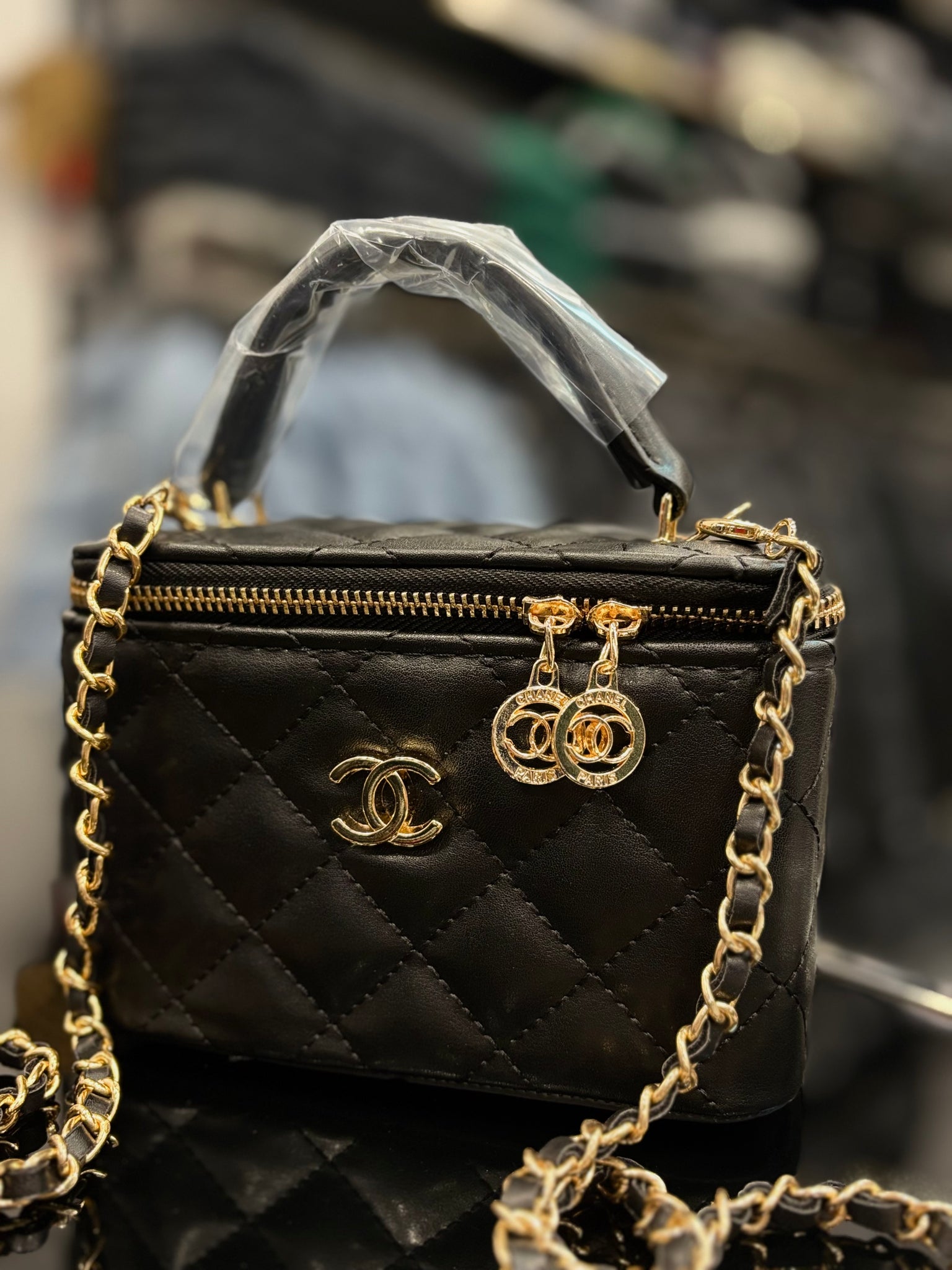Chanel Mini Vanity black bag
