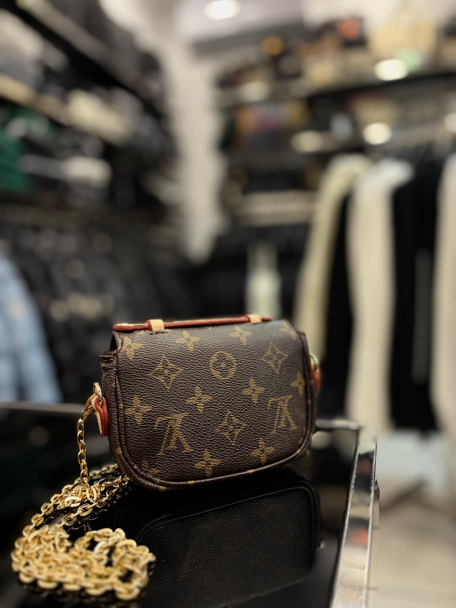 Louis Vuitton Micro Métis Monogram Canvas brown bag