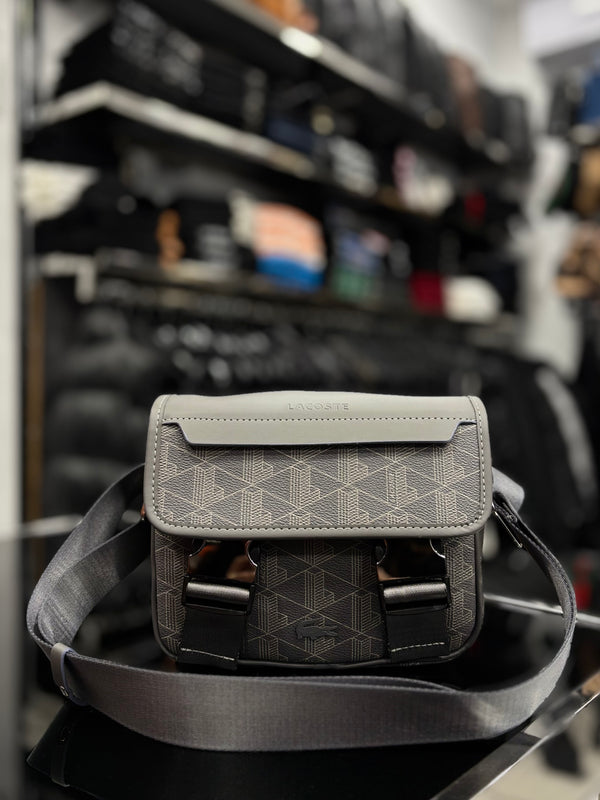 Lacoste THE BLEND Monogram Pouch grey bag
