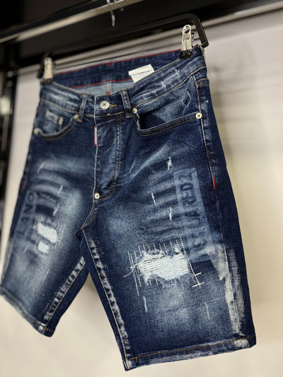 Dsquared2 Canadian Label blue jean shorts no1