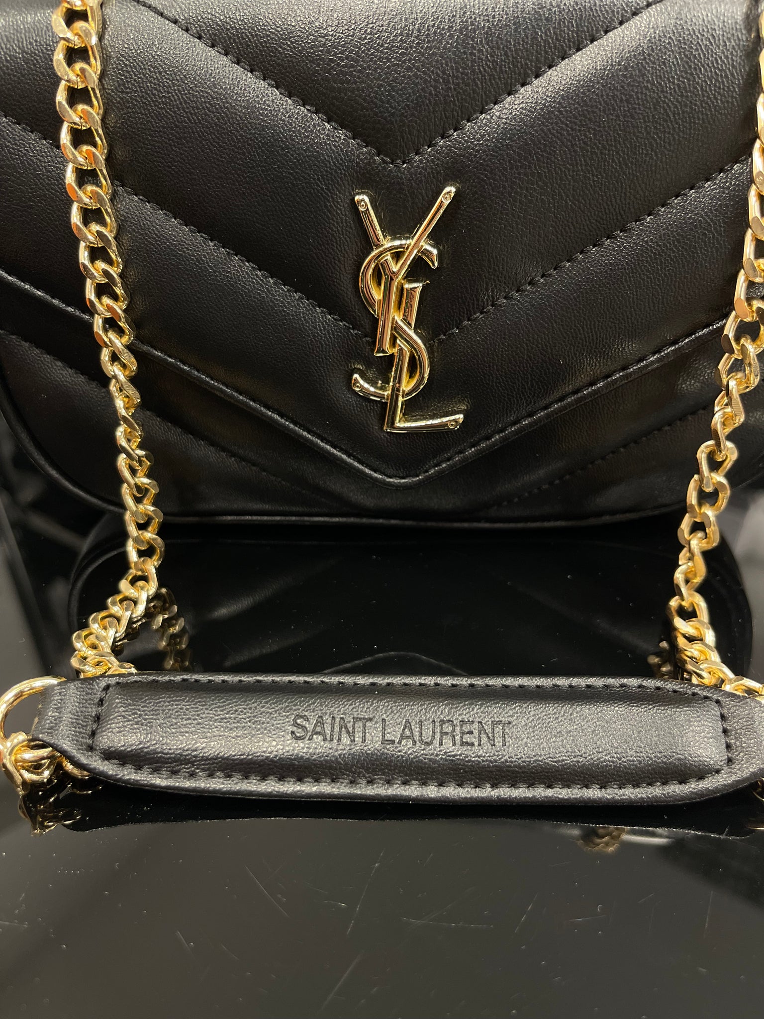 Yves Saint Laurent Loulou small black bag