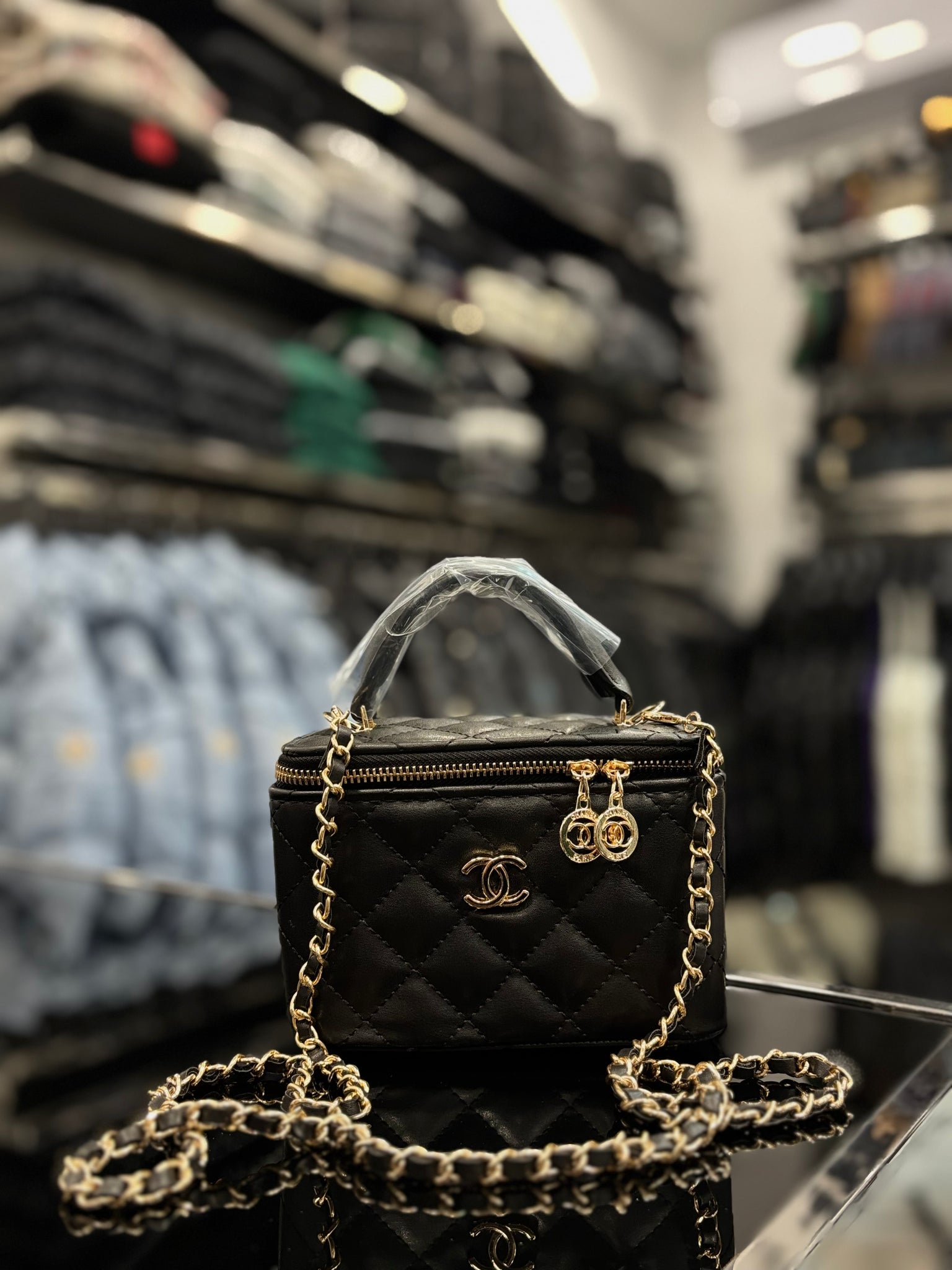 Chanel Mini Vanity black bag
