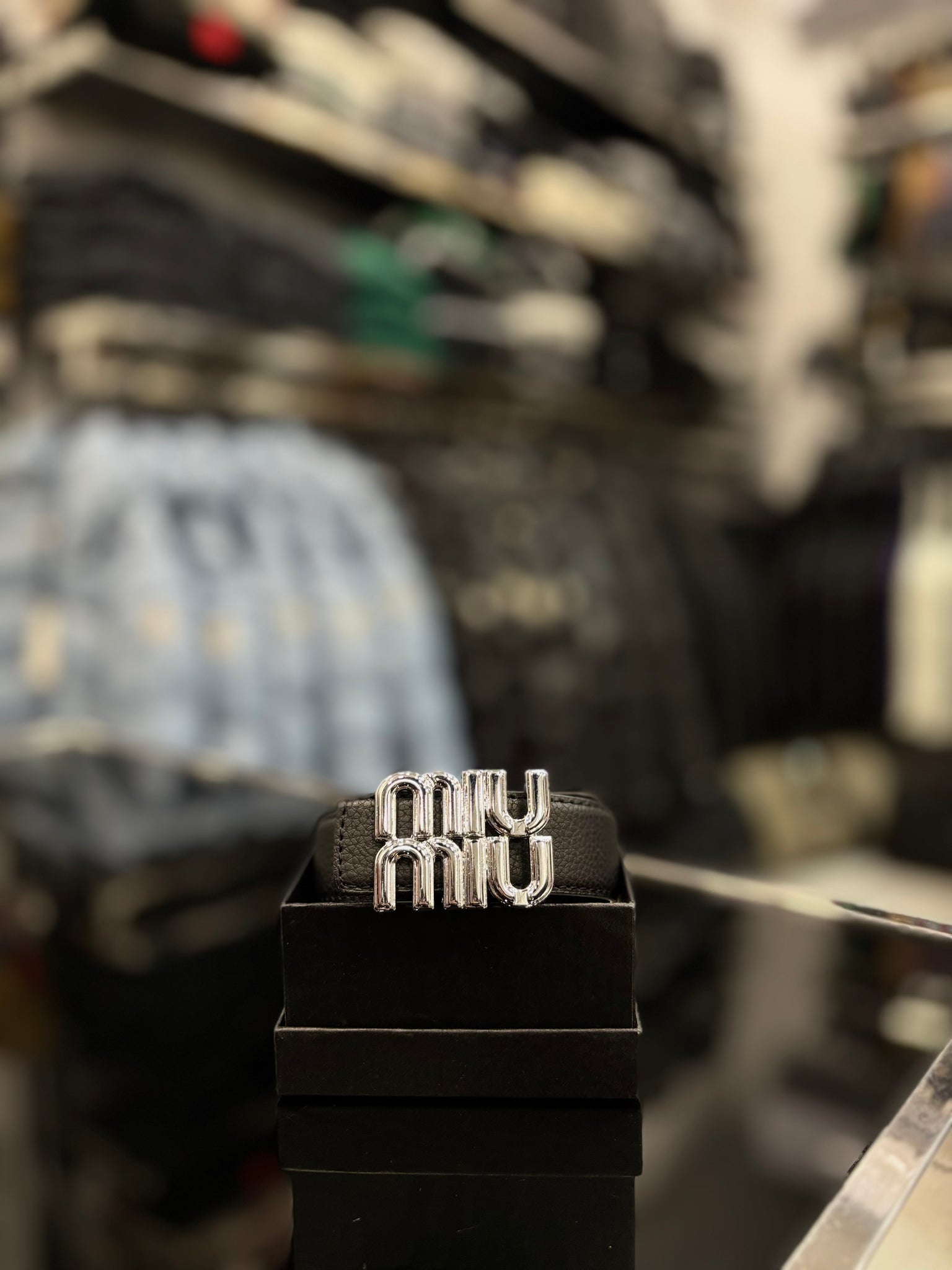 Miu Miu black/brown belt