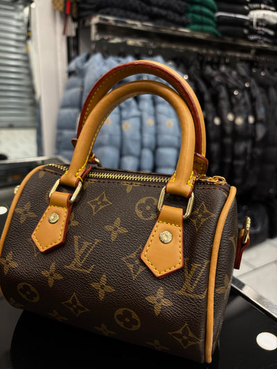 Louis Vuitton Nano Speedy Monogram canvas dark brown bag