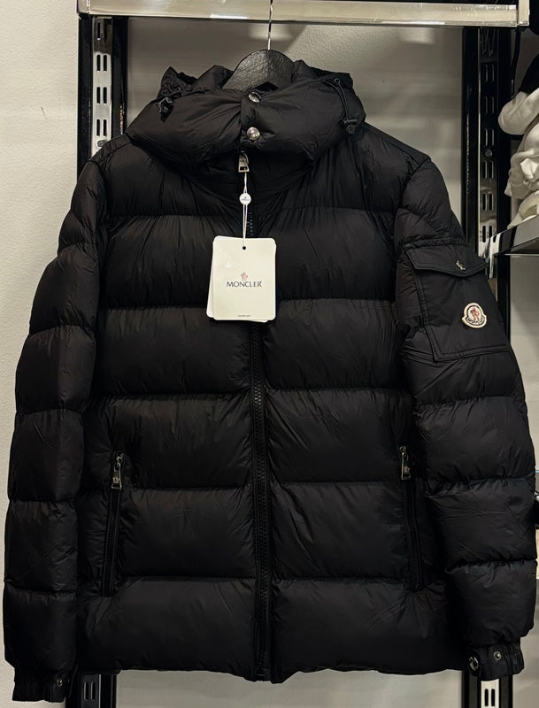 Moncler matte black jacket