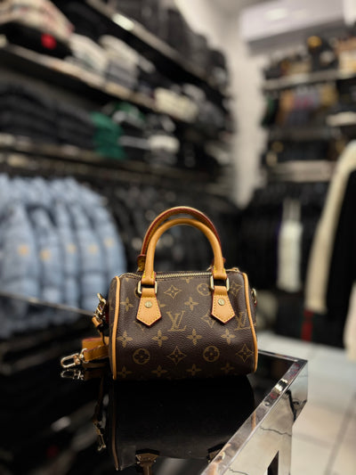 Louis Vuitton Nano Speedy Monogram canvas dark brown bag