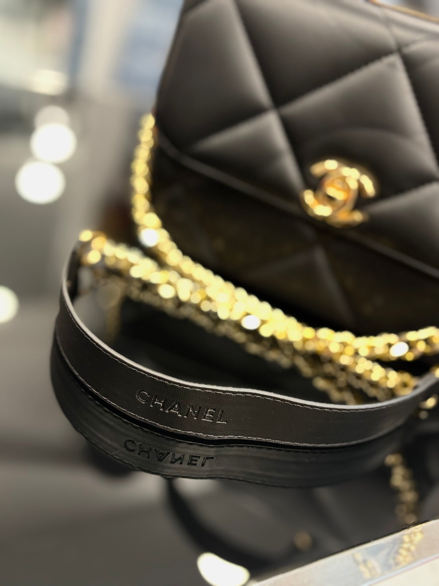 Chanel black hand bag