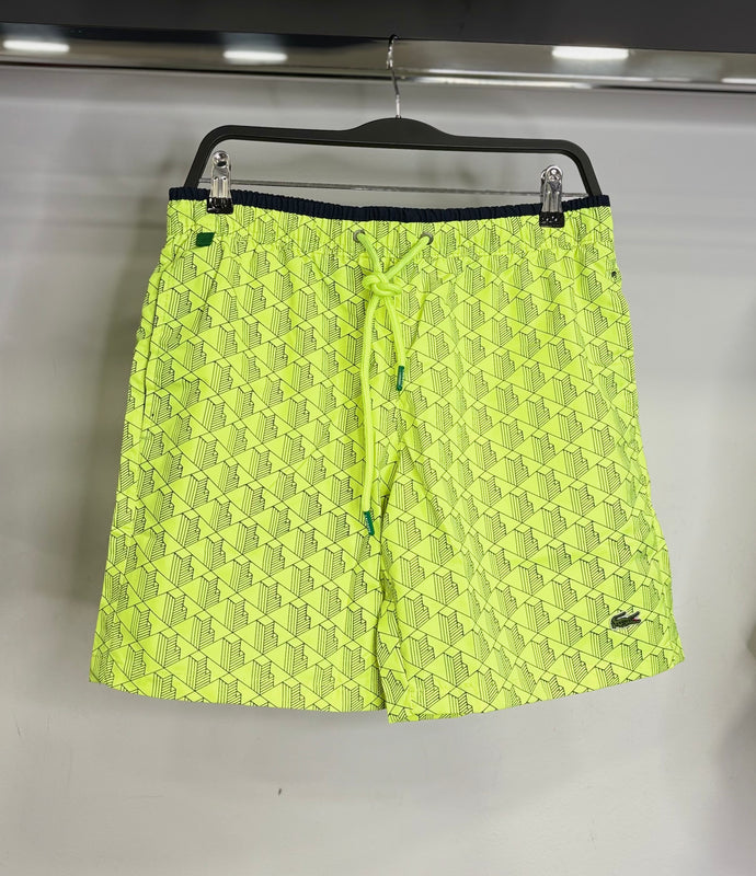 Lacoste print mid swimsuit
