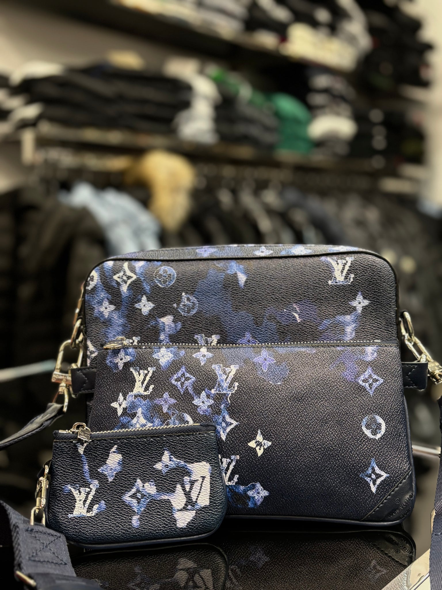 Louis Vuitton Monogram Ink Watercolor Trio Messenger bag ώμου/χιαστί