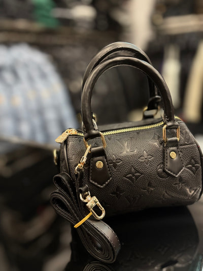 Louis Vuitton Nano Speedy Monogram canvas black bag