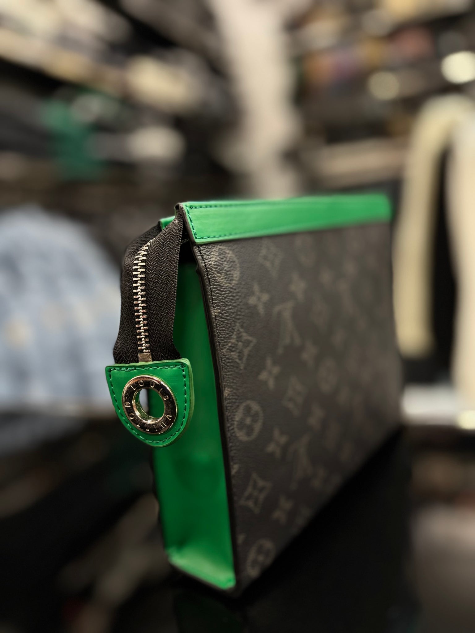 Louis Vuitton Pochette Voyage Souple Monogram Eclipse black bag