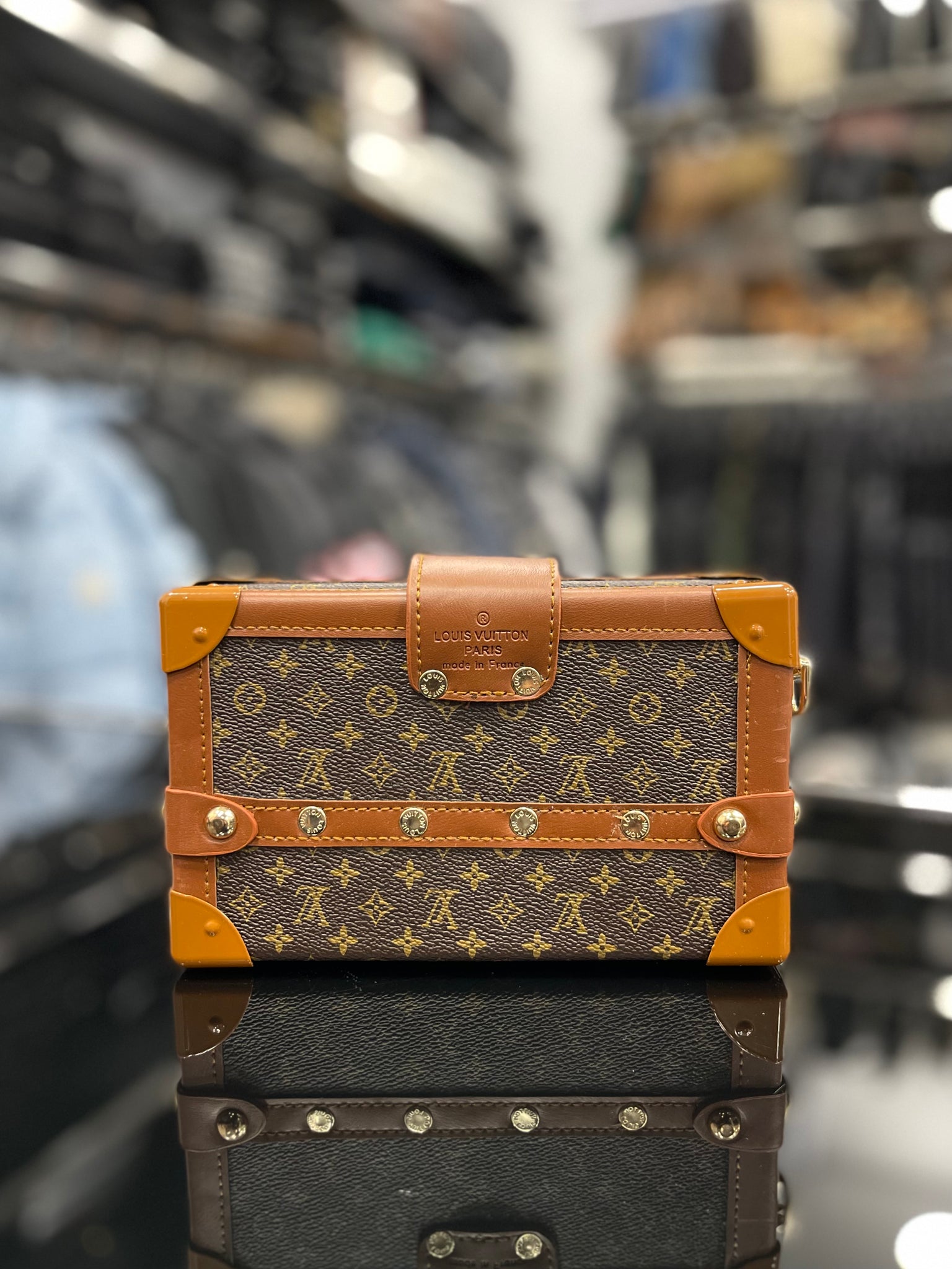 Louis Vuitton Petite Malle Monogram brown bag