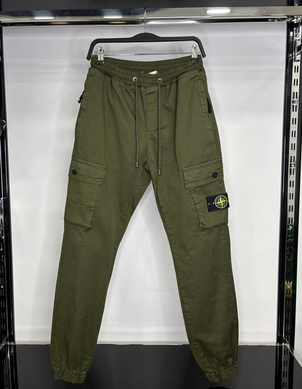 Stone island cargo khaki pants