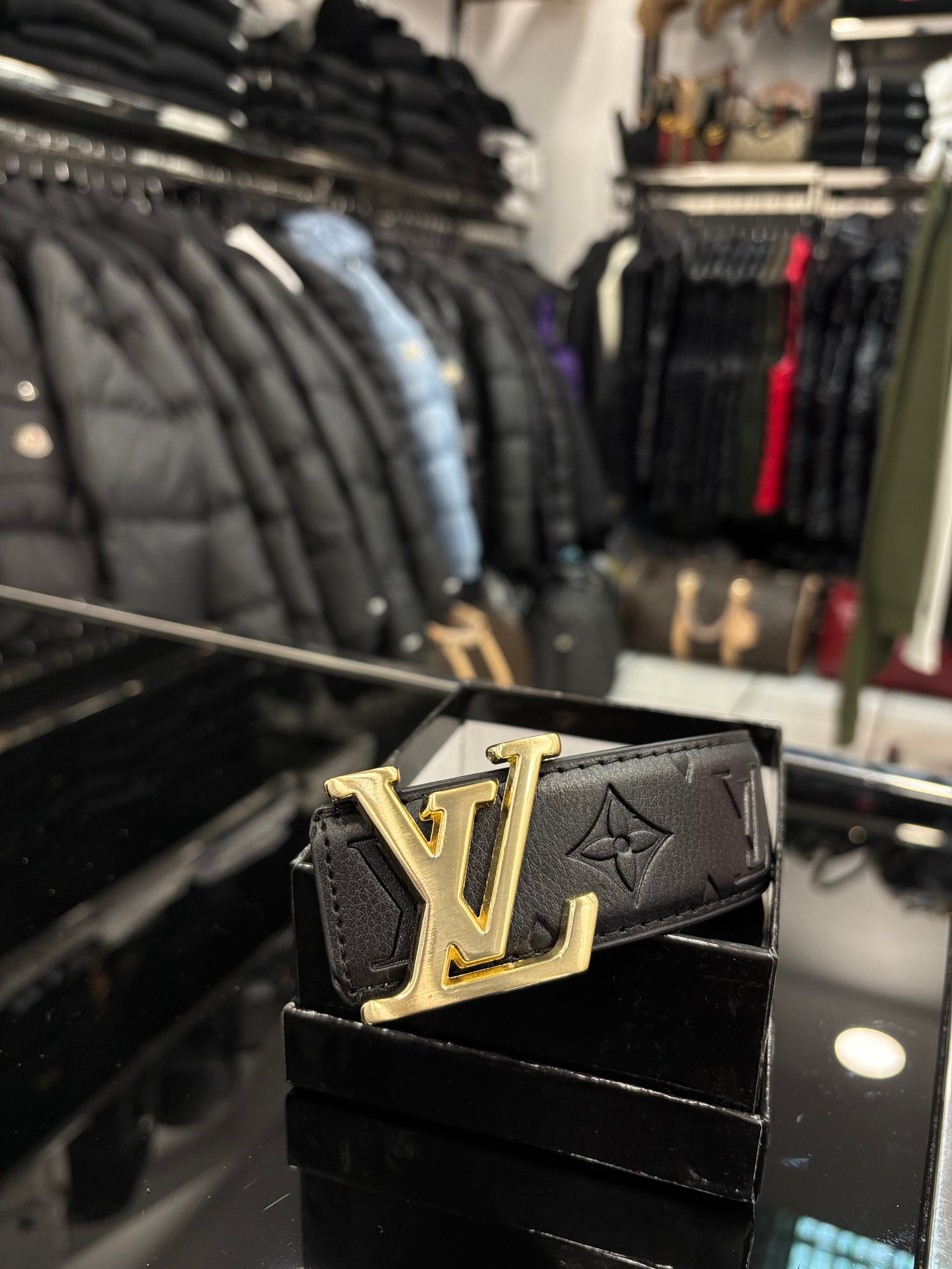 Louis Vuitton black belt