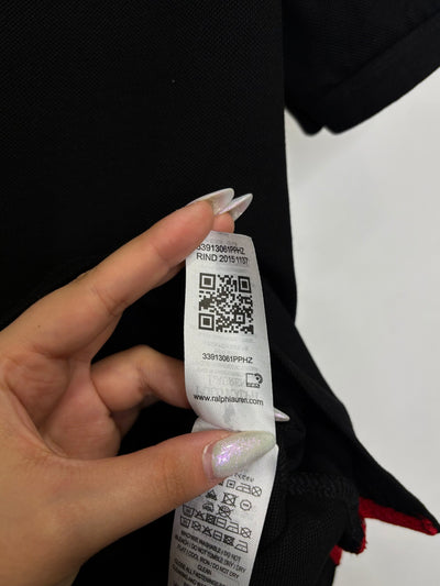 Polo Ralph Lauren black t-shirt with collar code