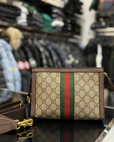 Gucci Ophidia GG Supreme brown bag ώμου/χιαστί