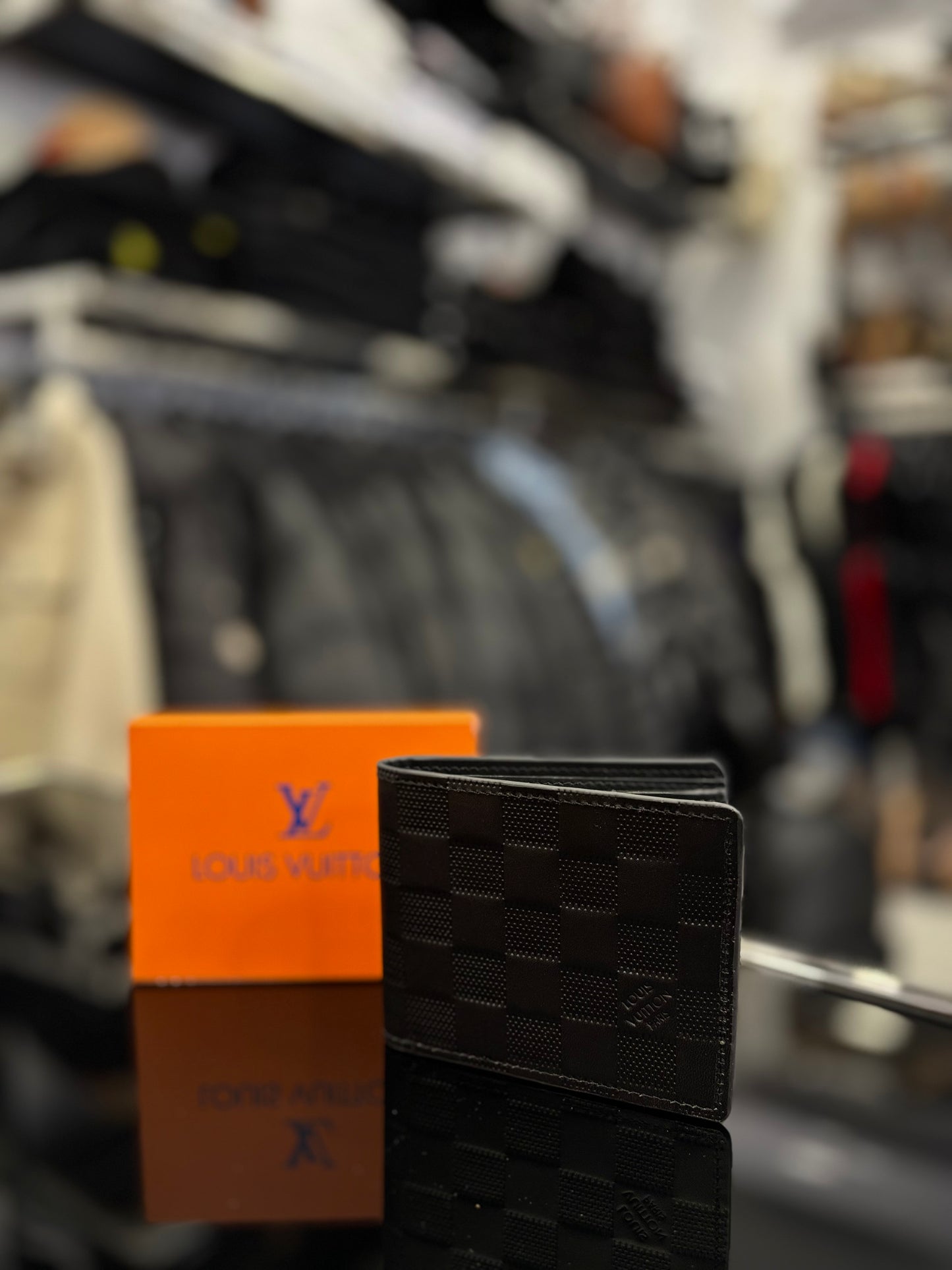 Louis Vuitton damier black wallet