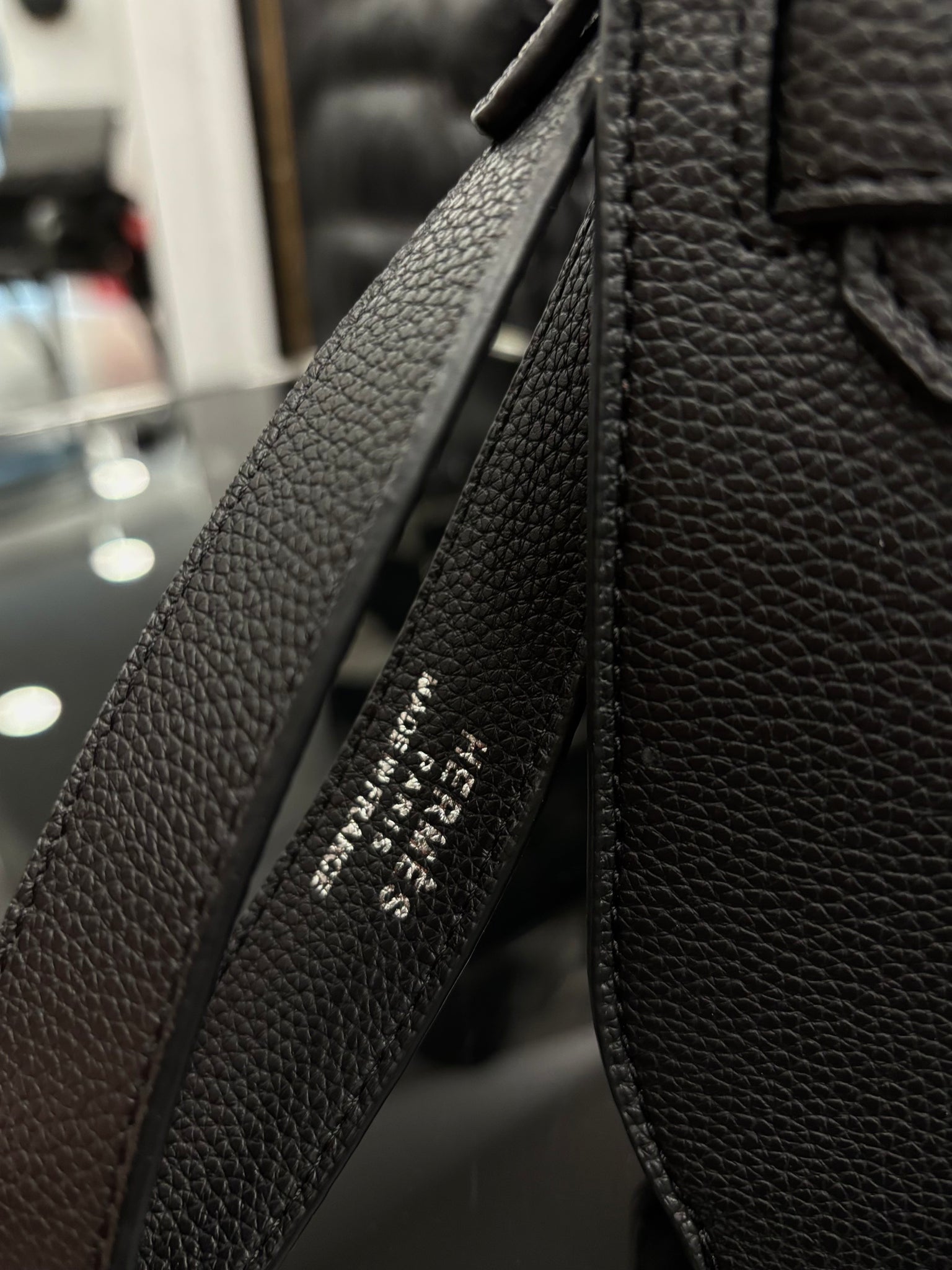 Hermès Kelly Dépêches 25 Pouch black bag