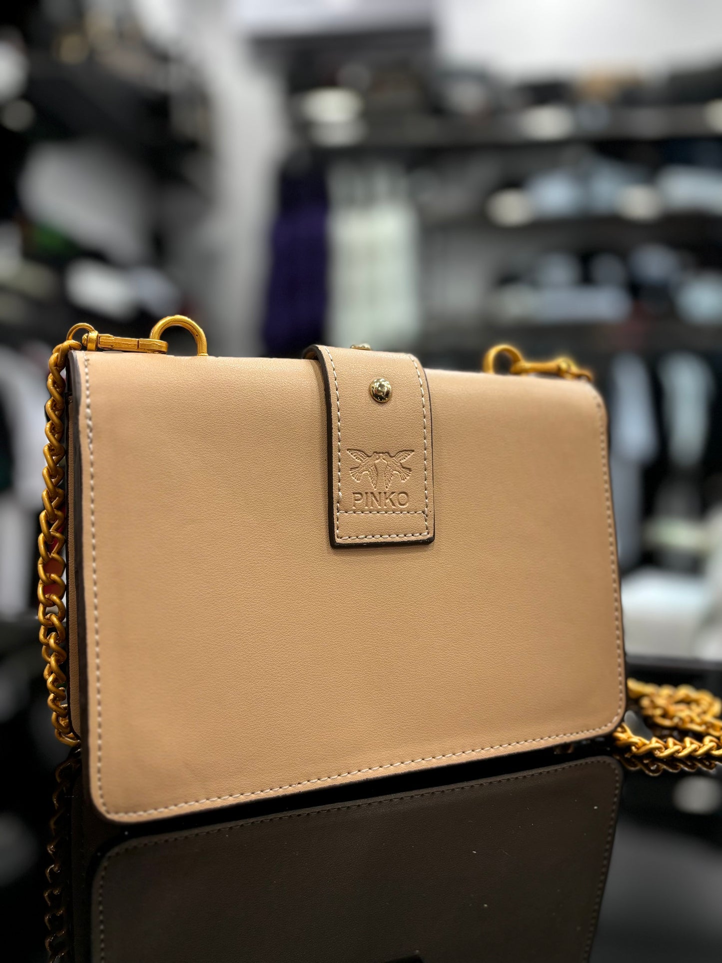 Pinko Love One Classic C Vitello Set Beige