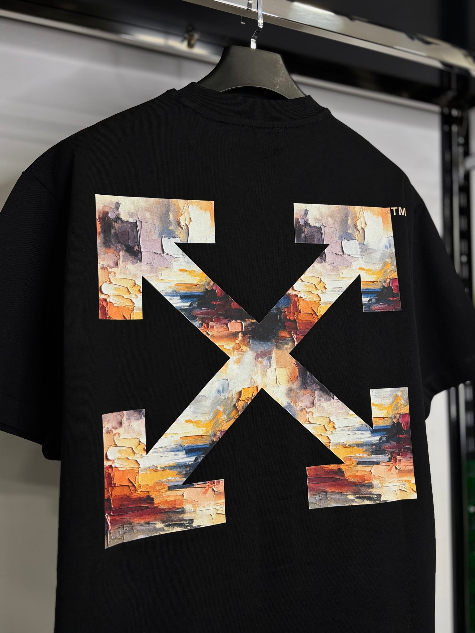 Off-White black t-shirt oversized   code no1