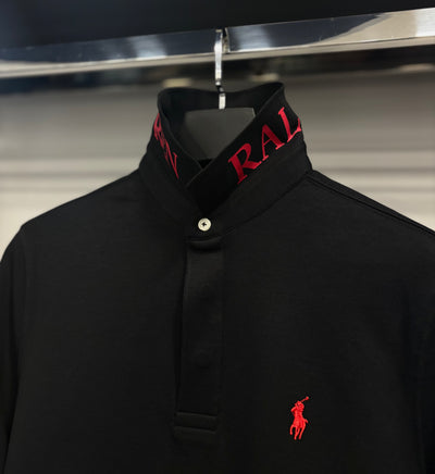 Polo Ralph Lauren long sleeve with a collar black blouse