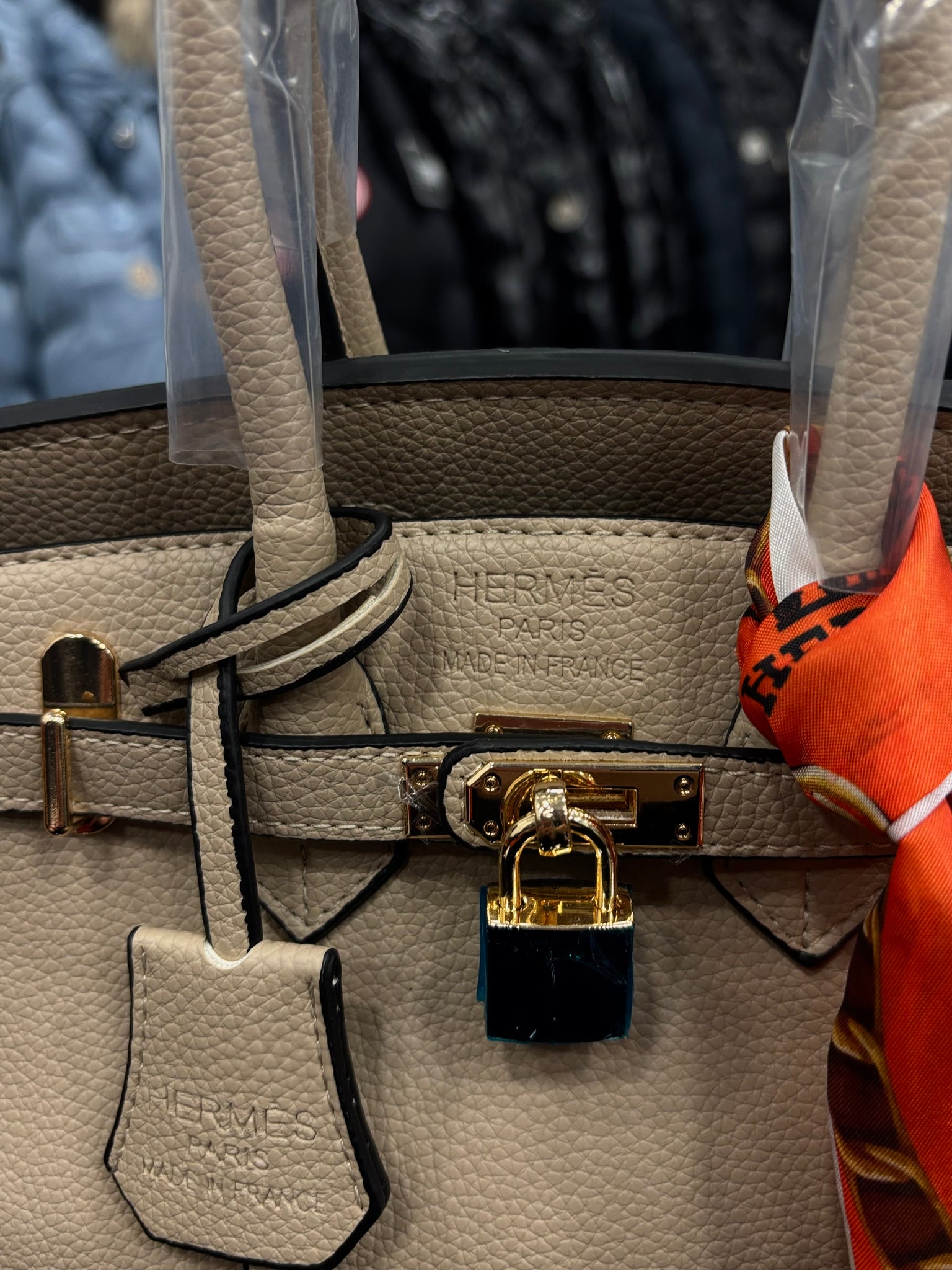 Hermes Birkin 30 beige bag