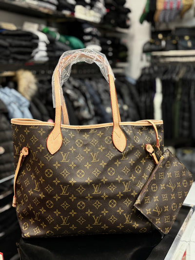 Louis Vuitton Neverfull MM Monogram brown shoulder bag