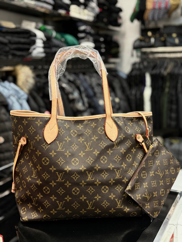 Louis Vuitton Neverfull MM Monogram brown shoulder bag