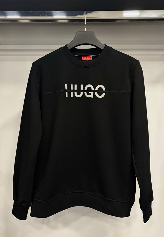 Hugo Jersey Dem reflective hoodie black