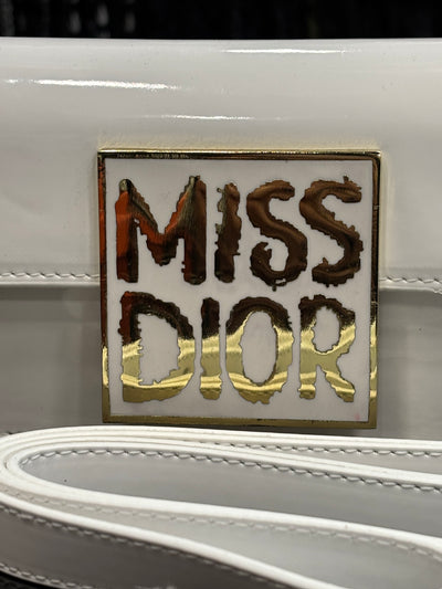 Miss Dior Patent Leather White