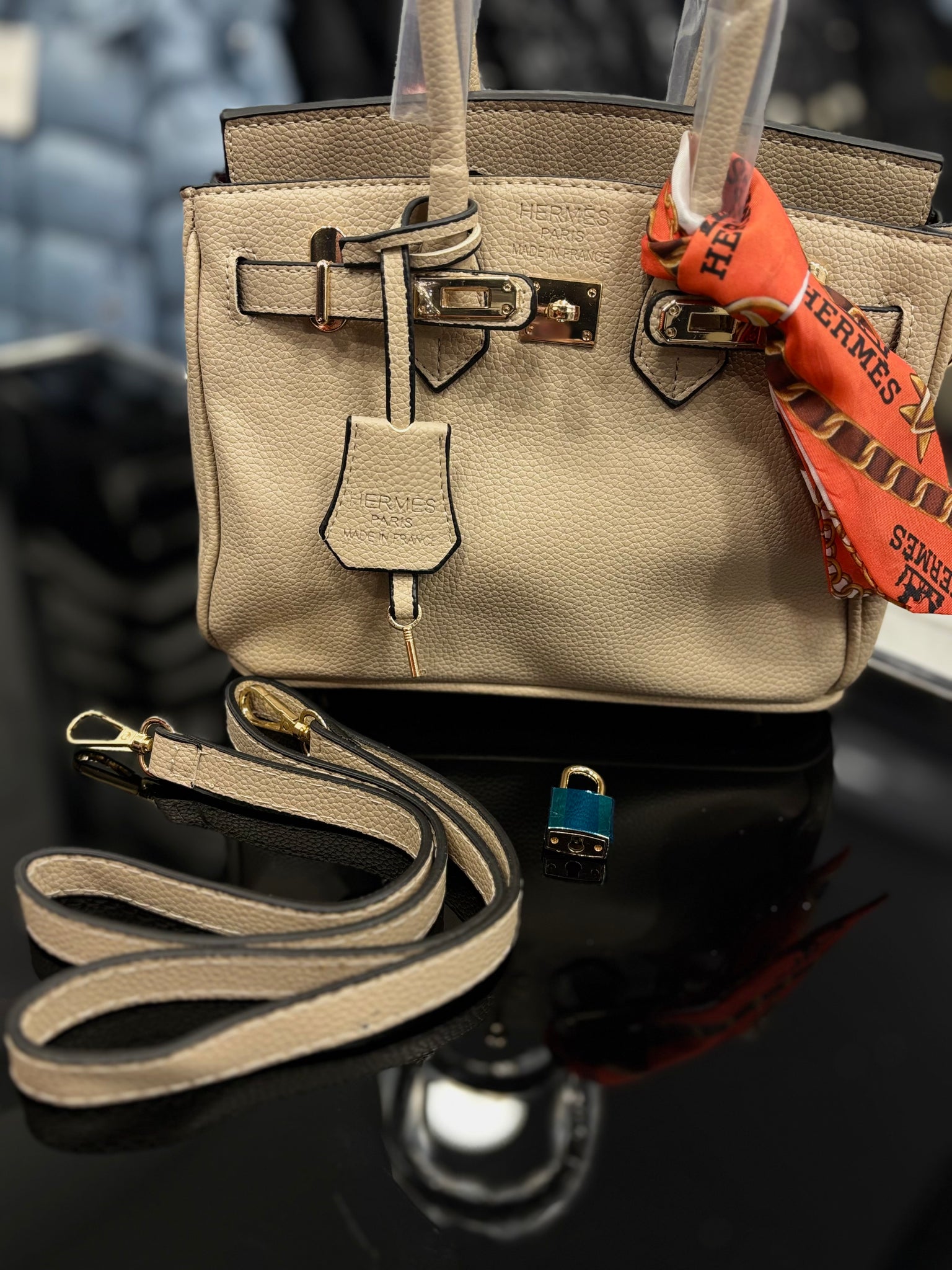 Hermes Birkin 30 beige bag