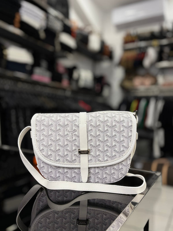 Goyard white bag ώμου/χιαστί