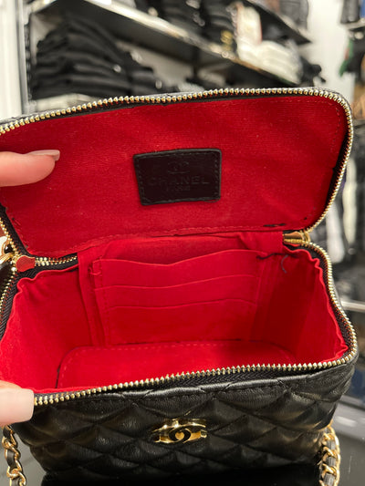 Chanel mini vanity black bag