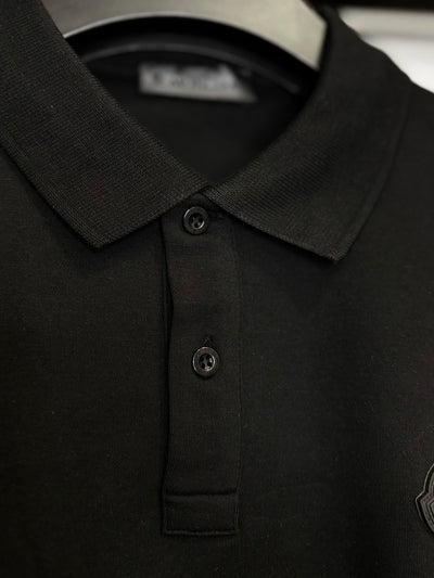 Moncler black t-shirts with collar code