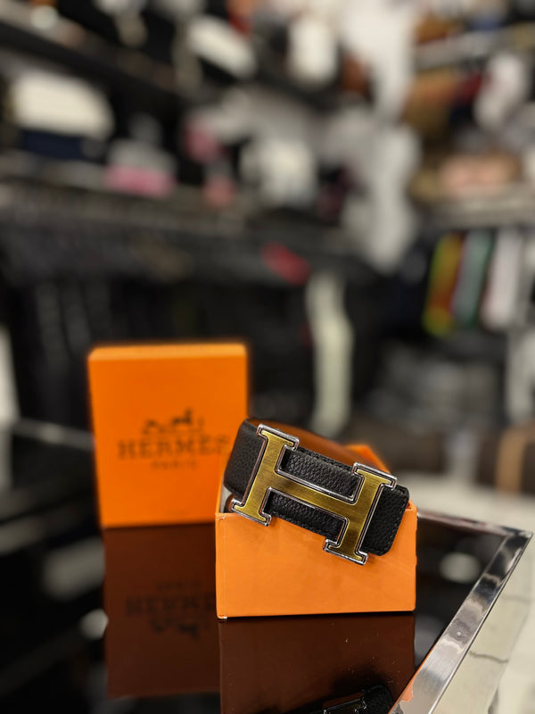 Hermes black/brown belt