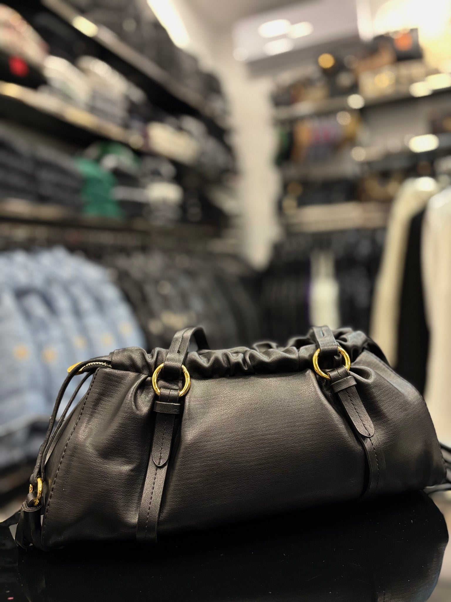 Miu Miu Joie shoulder black bag