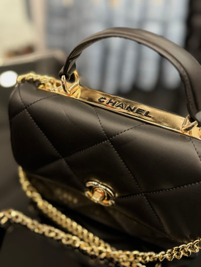 Chanel black hand bag