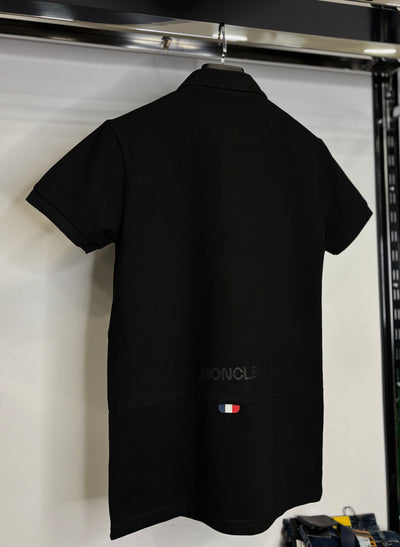 Moncler black t-shirts with collar code