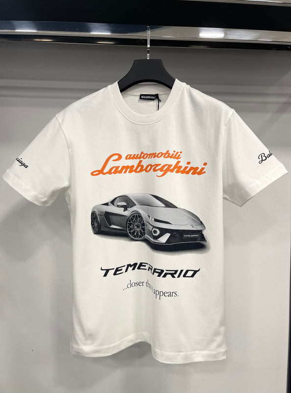 Balenciaga X Automobili Lamborghini white T-shirt
