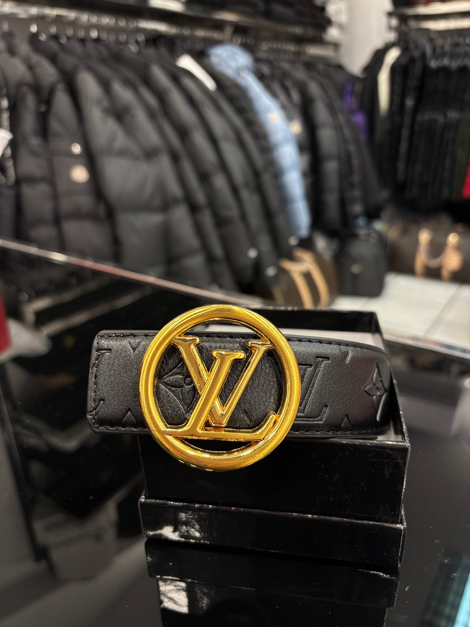 Louis Vuitton black belt