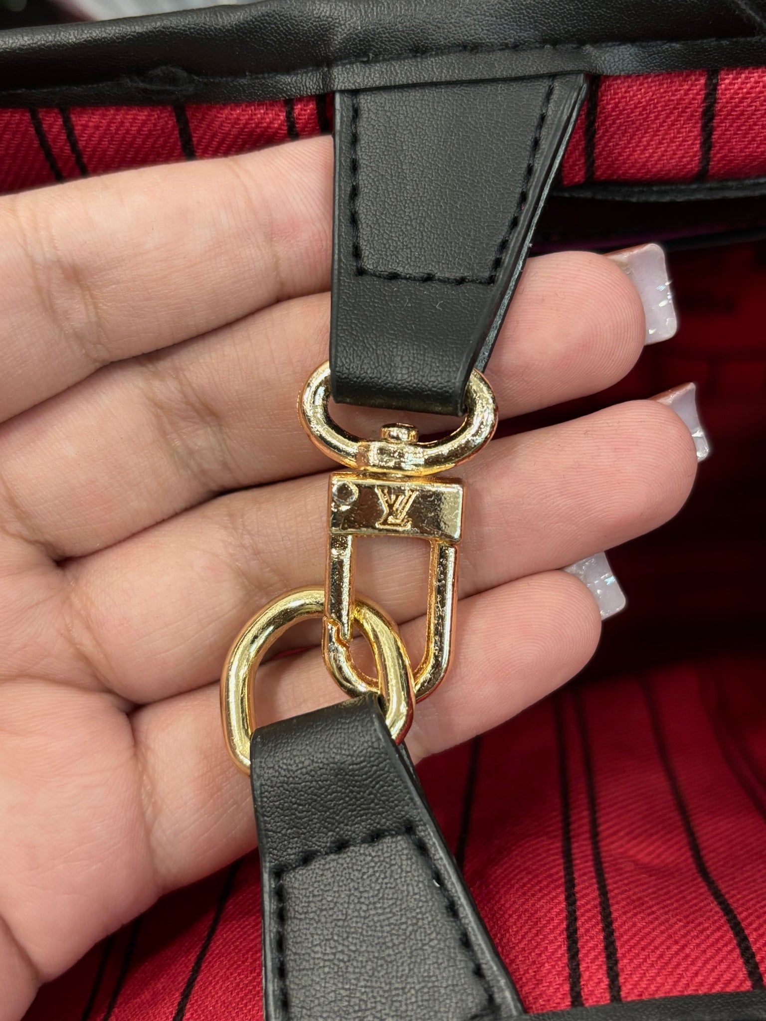 Louis Vuitton Neverfull Monogram Empreinte black shoulder bag