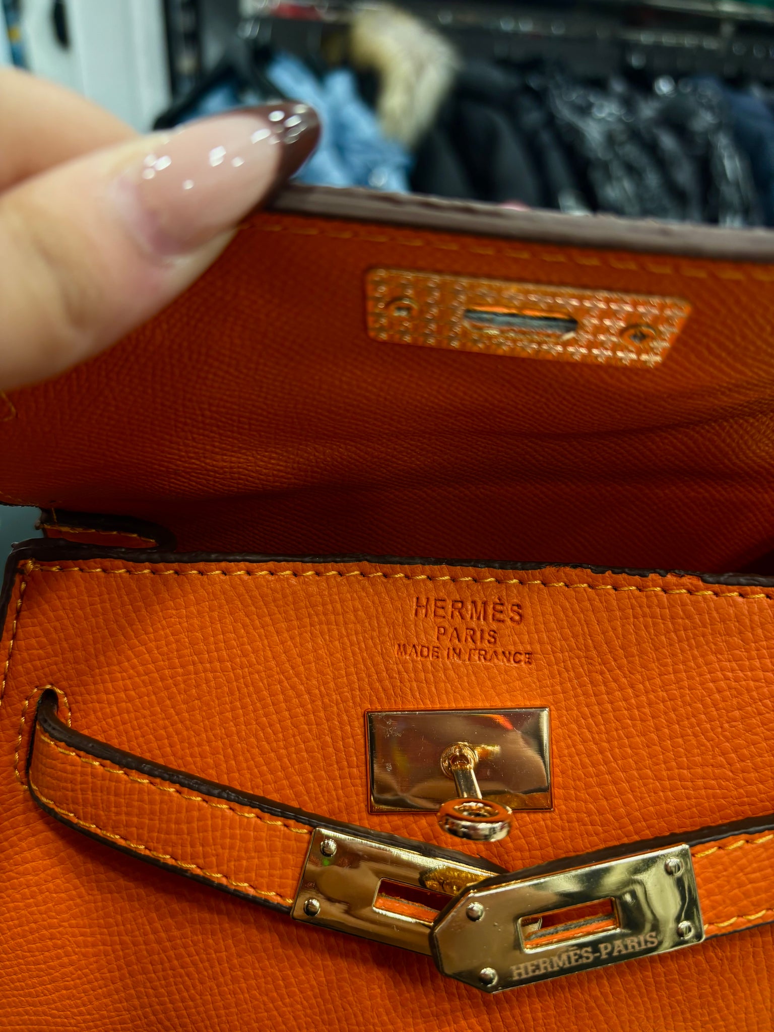 Hermès Kelly Orange H bag