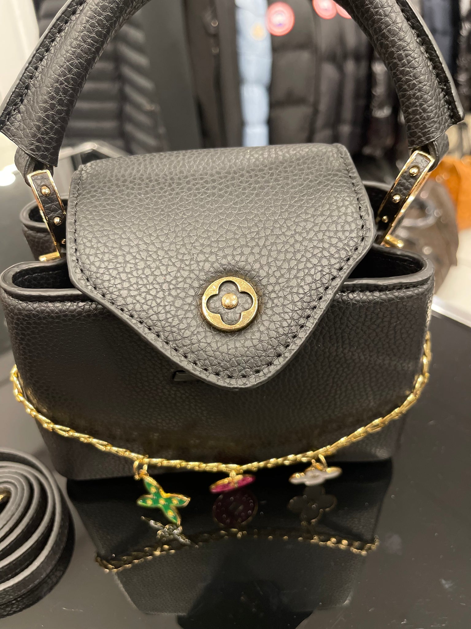 Louis Vuitton My capucines mini black bag