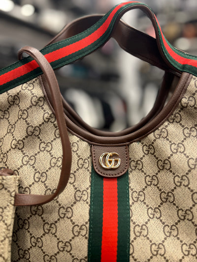 Gucci Giglio Small Tote Bag Beige