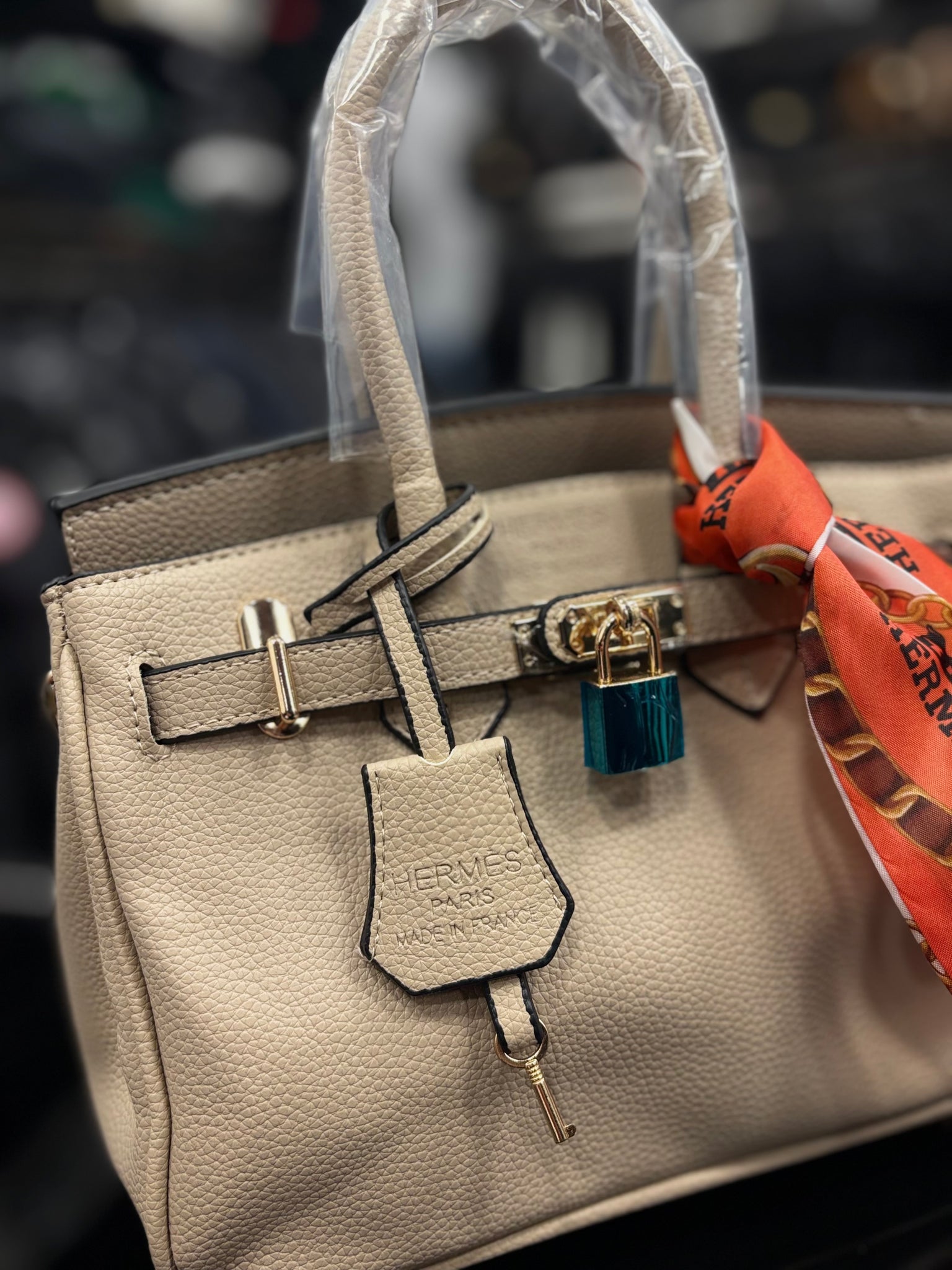 Hermes Birkin 30 beige bag